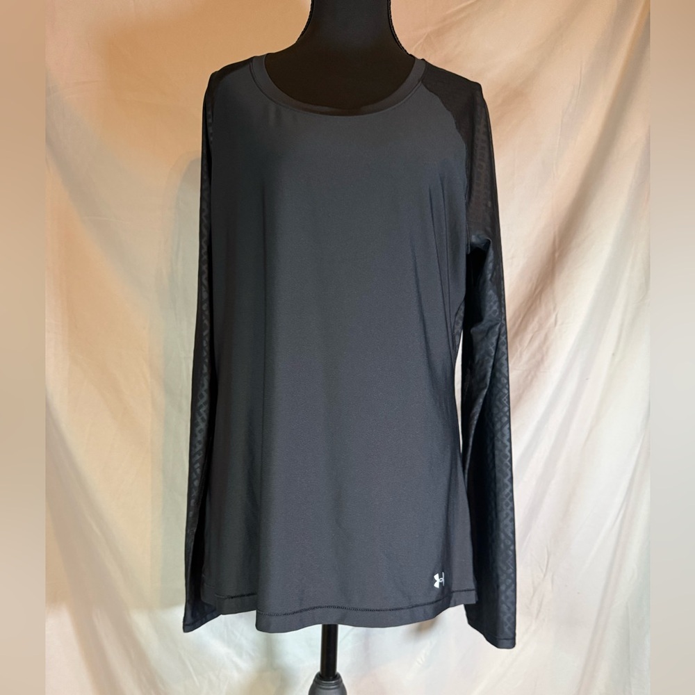 Under Armour HeatGear Long Sleeve – Women’s Large 🖤🏃♀️